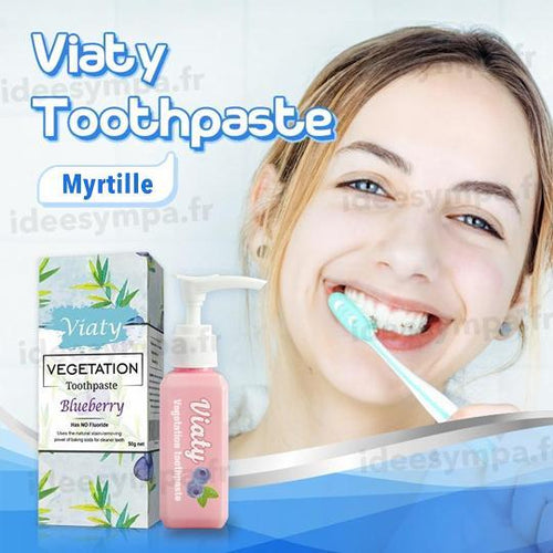 Viaty™ : Le dentifrice détachant Blanchissant.