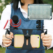 Charger l&#39;image dans la galerie, Video Camera Cage Stabilizer Film Making Rig For Smart Phone Video Rig Mobile Phone Holder Hand Grip Bracket Holder Stabilizer