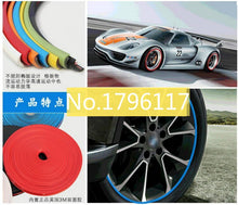 Charger l&#39;image dans la galerie, 8M / Roll Car Alloy Wheel Arch Protector Rim Guard Adhesive Flexible Auto Wheel Hub Decoration Strip Car styling Car Wheel Trim