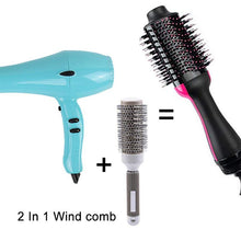 Charger l&#39;image dans la galerie, One Step Hair Dryer and Volumizer, ManKami Salon Hot Air Paddle Styling Brush Negative Ion Generator Hair Straightener Curler