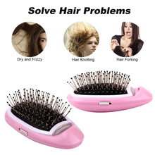 Charger l&#39;image dans la galerie, Portable Electric Ionic Hairbrush Negative Ions Hair Comb Brush Hair Modeling Styling Hairbrush
