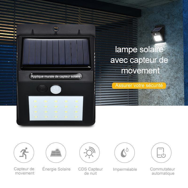 ECSOLAIRE® : Applique Solaire Imperméable