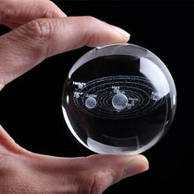 Charger l&#39;image dans la galerie, CRISLAIRE ® : Boule de Cristal 3D Système Solaire